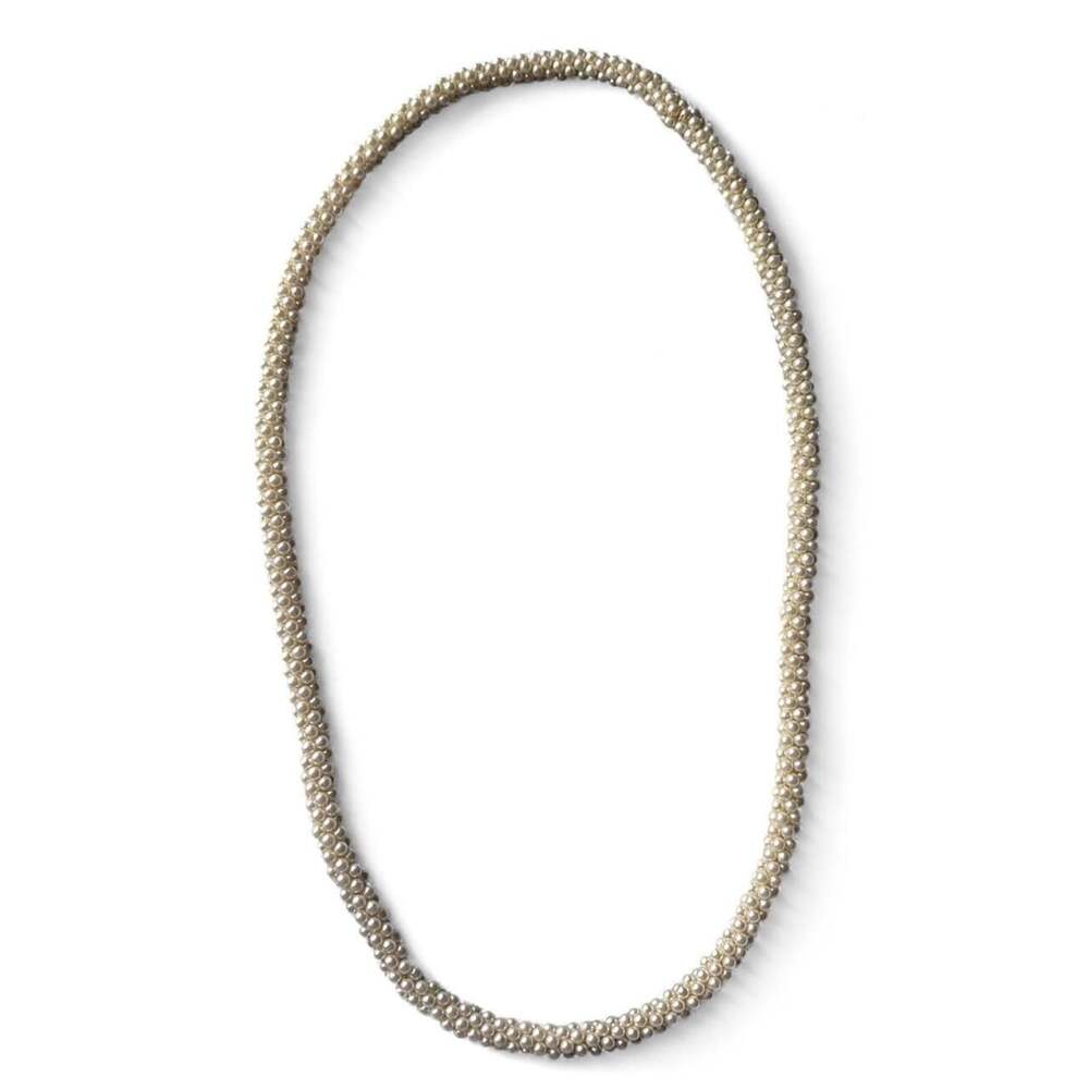 Unbranded Cluster Pearl Woven Rope Necklace